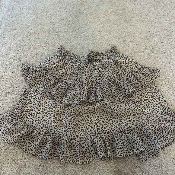 Leopard Print Ruffled Skirt - Picture 3 of 3